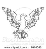 Vector Illustration of White Dove Concept by AtStockIllustration