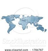 Vector Illustration of World Earth Map Global Background by AtStockIllustration