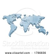 Vector Illustration of World Earth Map Global Background by AtStockIllustration
