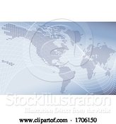 Vector Illustration of World Map Background Concept by AtStockIllustration