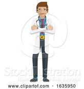 Vector Illustration of Young Medical Doctor Mascot by AtStockIllustration