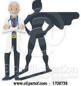 Vector Illustration of Young Medical Doctor Super Hero Mascot by AtStockIllustration