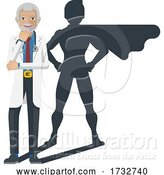 Vector Illustration of Young Medical Doctor Super Hero Mascot by AtStockIllustration