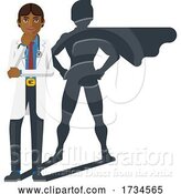 Vector Illustration of Young Medical Doctor Super Hero Mascot by AtStockIllustration