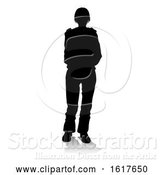 Vector Illustration of Young Person Silhouette by AtStockIllustration