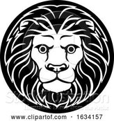 Vector Illustration of Zodiac Signs Leo Lion Icon by AtStockIllustration