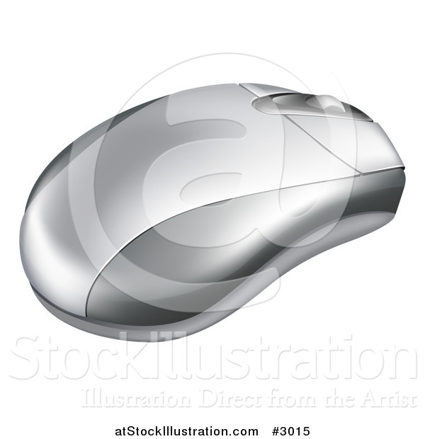 Vector Illustration of a 3d Computer Mouse