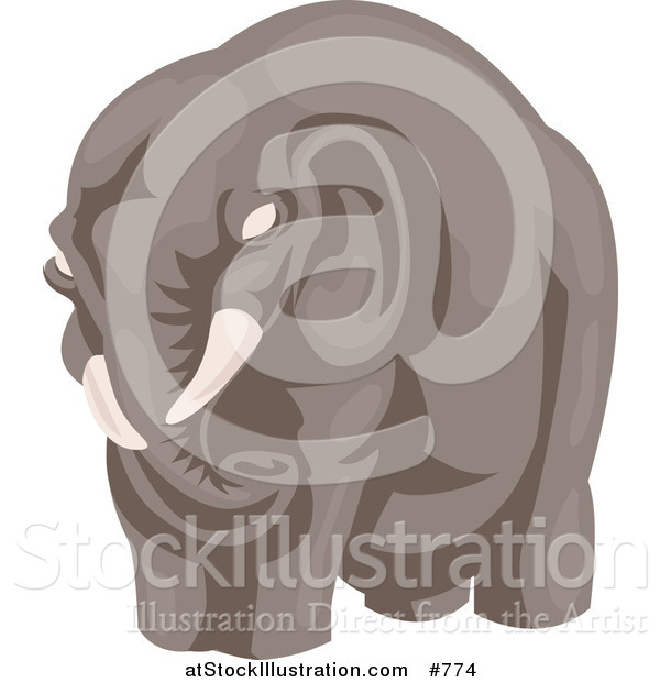 Vector Illustration of a Big Elephant