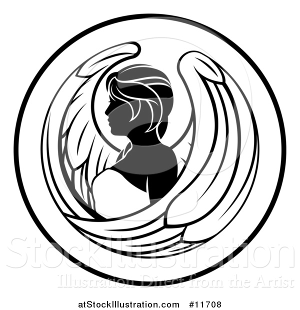 Vector Illustration of a Black and White Zodiac Horoscope Astrology ...