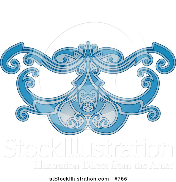 Vector Illustration of a Blue Eye Mask Pattern