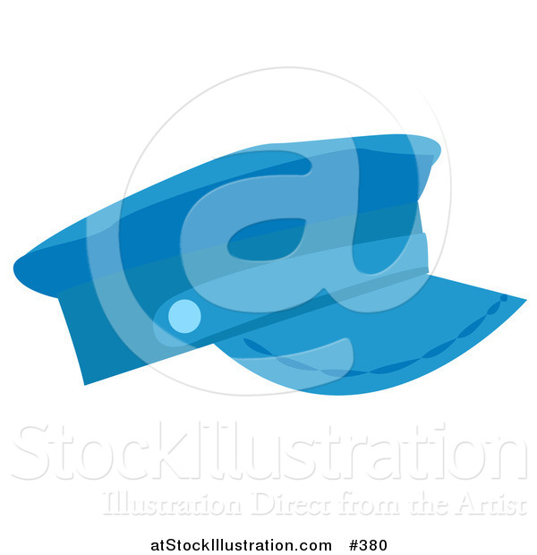 Vector Illustration of a Blue Hat