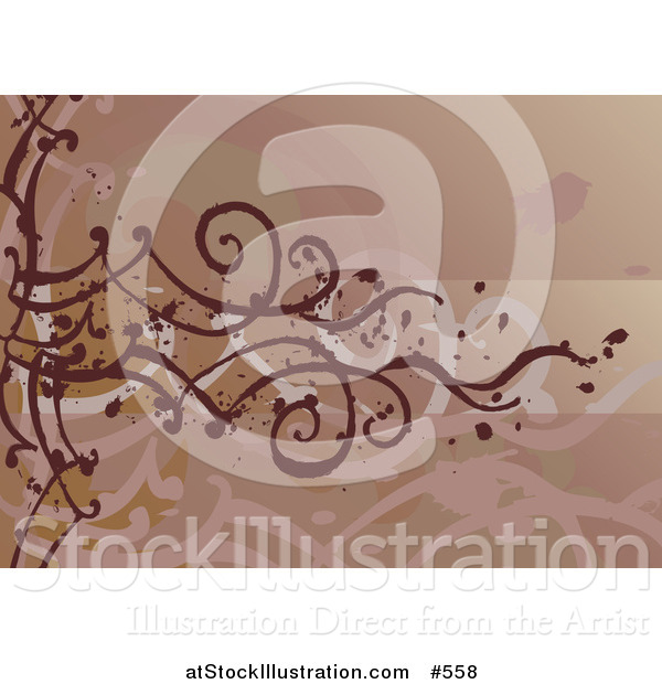 Vector Illustration of a Brown Tattoo Design