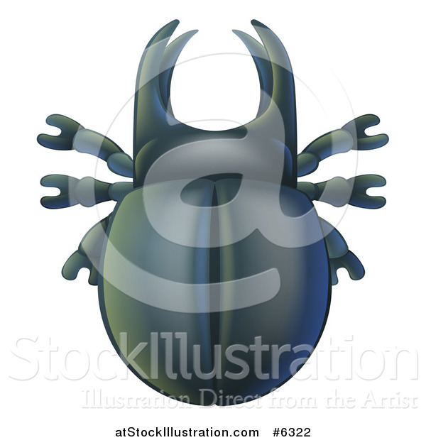 Vector Illustration of a Cute Stag Beetle