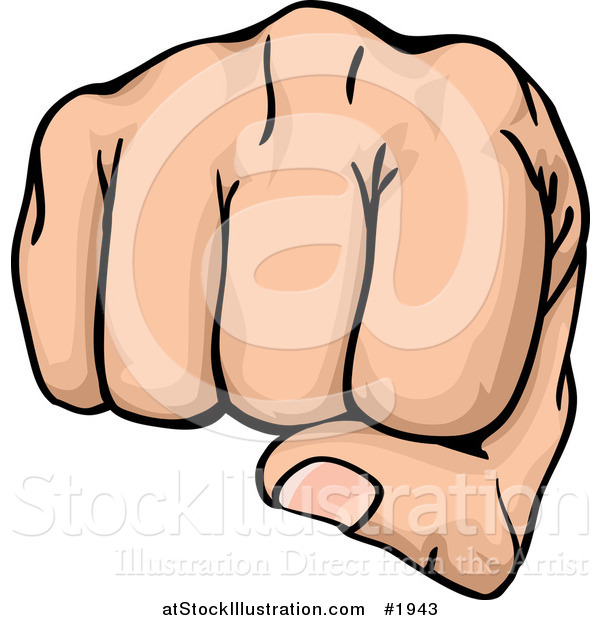 Vector Illustration of a Fist Punching