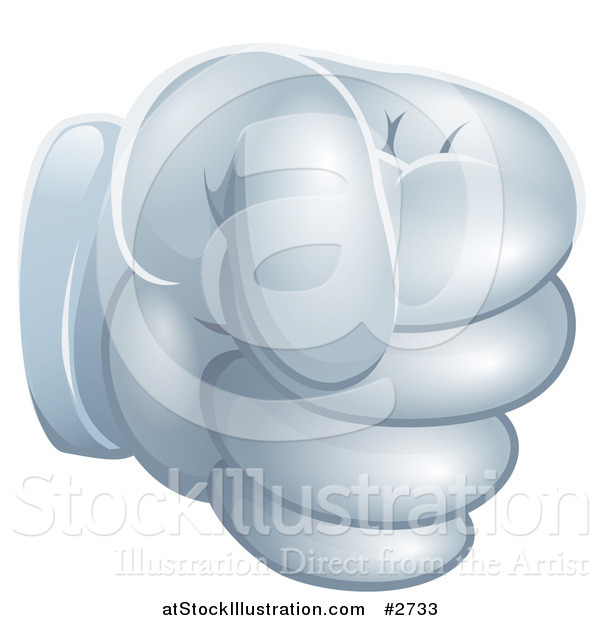 Vector Illustration of a Gloved Fist