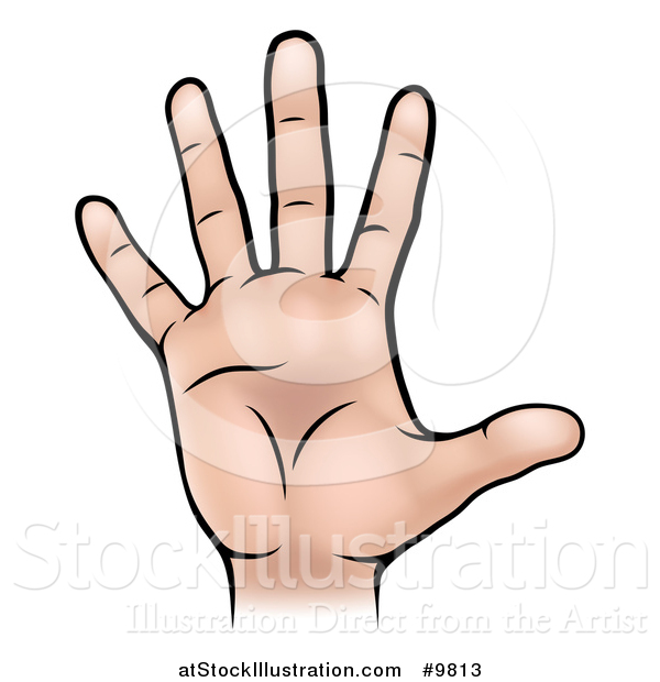 Vector Illustration of a Human Hand