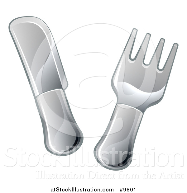 Vector Illustration of a Knife and Fork