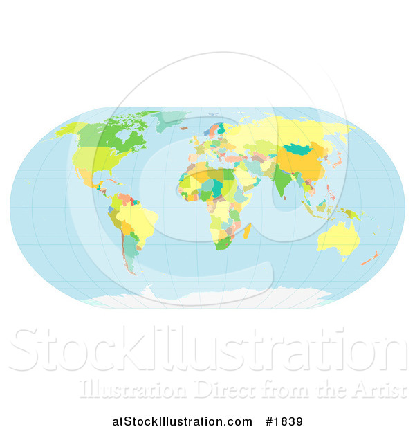 Vector Illustration of a Political World Map