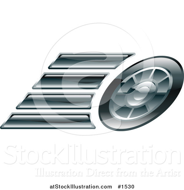 Vector Illustration of a Race Car's Tire