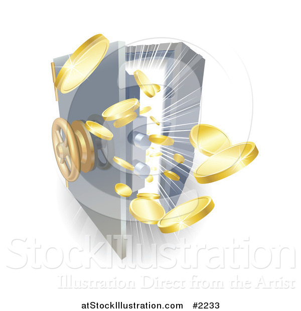 Vector Illustration of a Safe