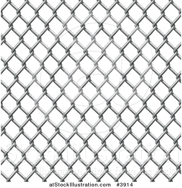 Vector Illustration of a Seamless Chain Link Fence Pattern
