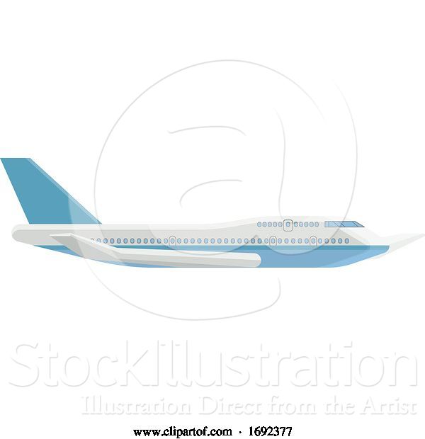 Vector Illustration of Airplane Jet Concept