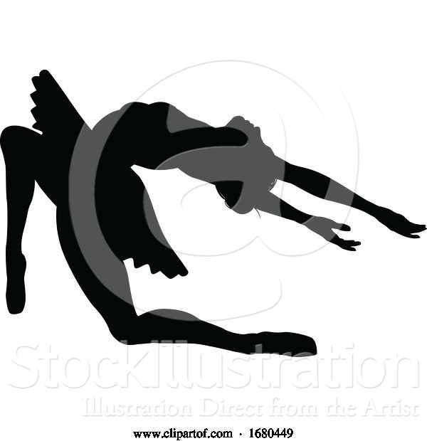 Vector Illustration of Ballet Dancer Silhouette Set