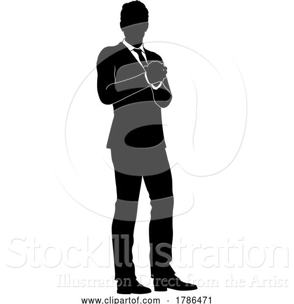 Vector Illustration of Business People Guy Silhouette Business Man