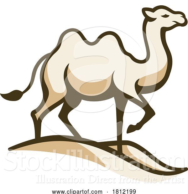 Vector Illustration of Camel Animal Design Illustration Mascot Icon