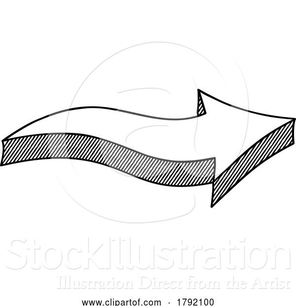 Vector Illustration of Cartoon Arrow Sign Icon Direction Symbol Design Element