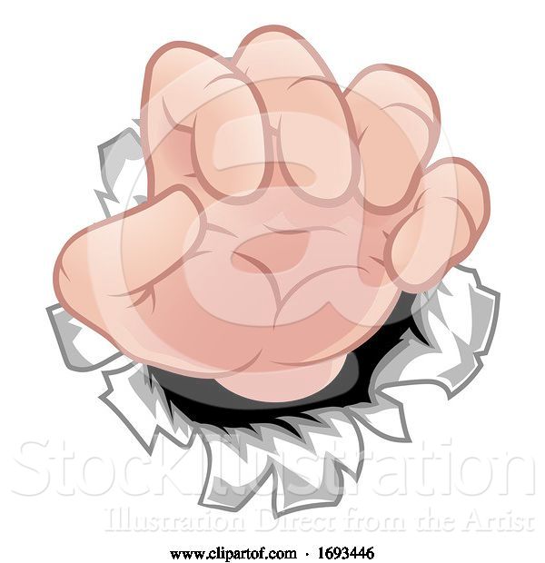Vector Illustration of Cartoon Monster Claw Hand