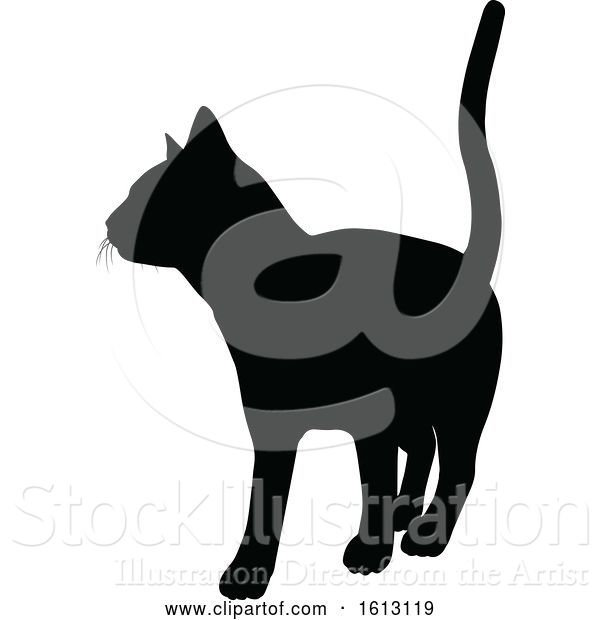 Vector Illustration of Cat Silhouette