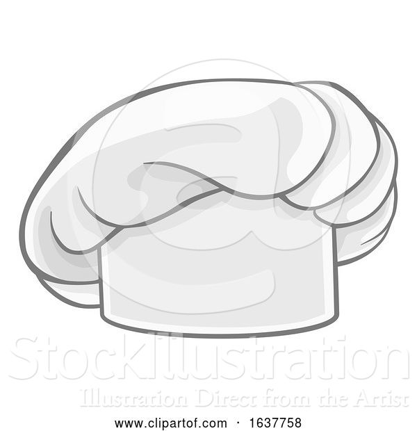 Vector Illustration of Chef Cook Baker Hat