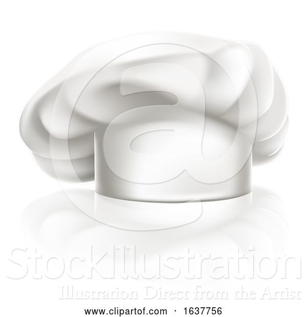 Vector Illustration of Chef Cook Baker Hat