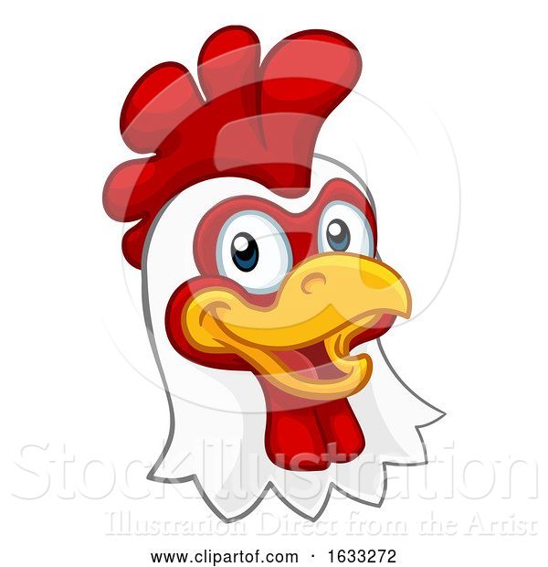 Vector Illustration of Chicken Rooster Cockerel Character