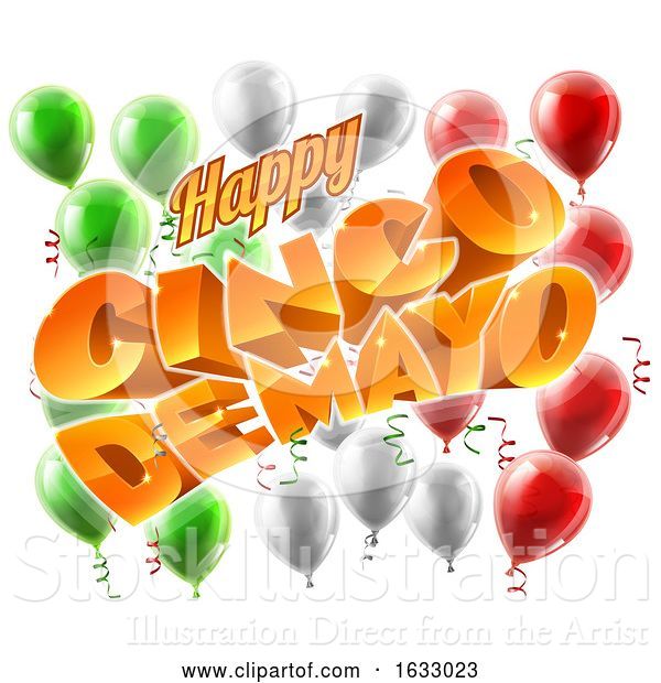 Vector Illustration of Cinco De Mayo Mexican Holiday Themed Background