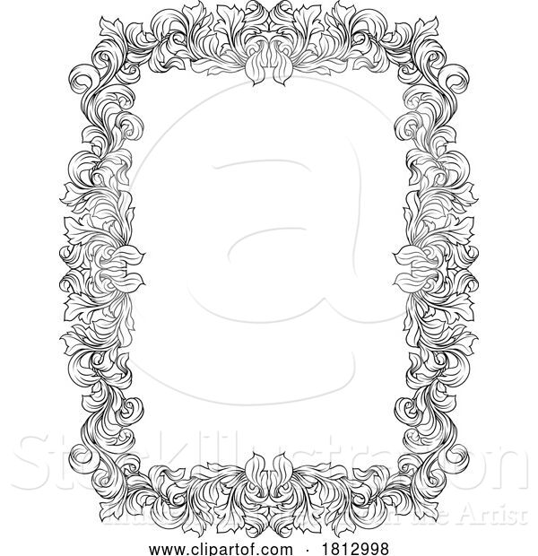 Vector Illustration of Crest Coat Coat of Arms Border Heraldic Frame