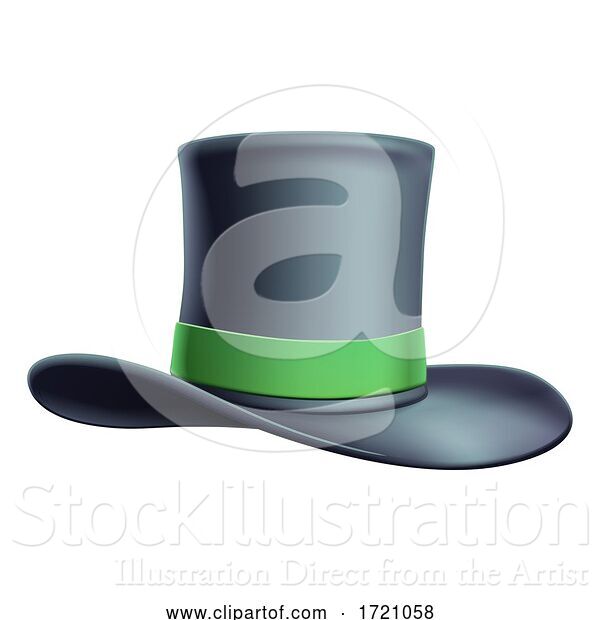 Vector Illustration of Cylinder Top Hat Illustration Icon