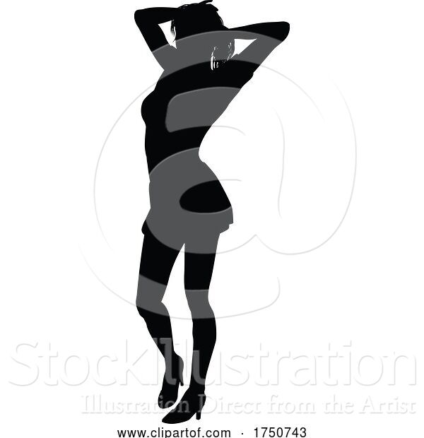 Vector Illustration of Dance Dancer Silhouette