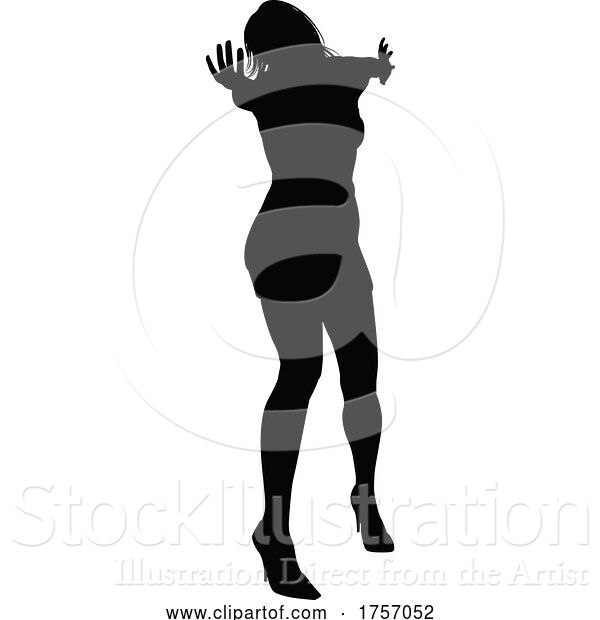 Vector Illustration of Dance Dancer Silhouette