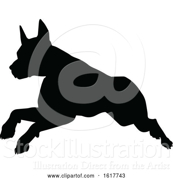 Vector Illustration of Dog Silhouette
