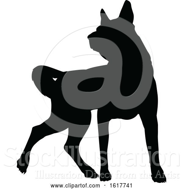 Vector Illustration of Dog Silhouette