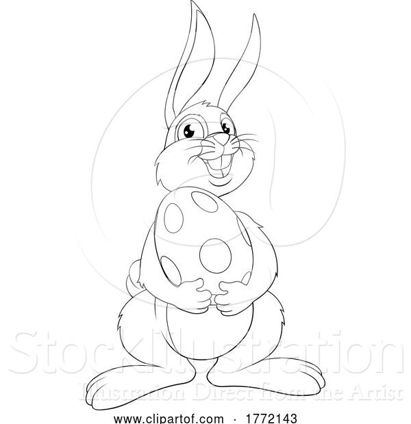 Vector Illustration of Easter Bunny Rabbit