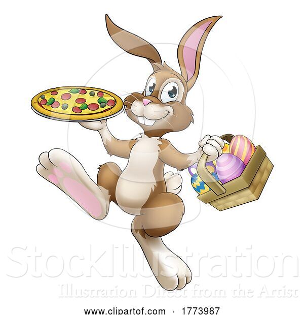 Vector Illustration of Easter Bunny Rabbit