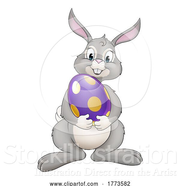 Vector Illustration of Easter Bunny Rabbit