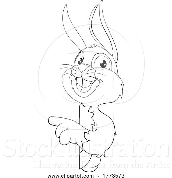 Vector Illustration of Easter Bunny Rabbit