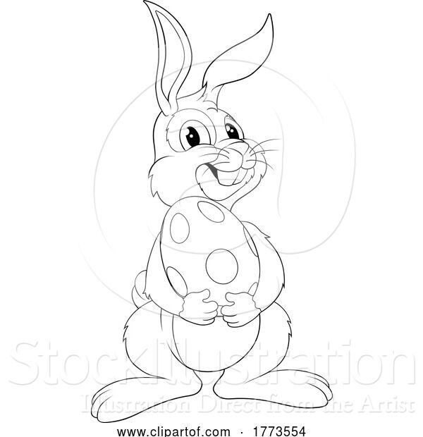 Vector Illustration of Easter Bunny Rabbit