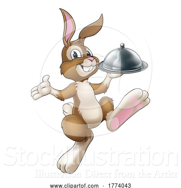 Vector Illustration of Easter Bunny Rabbit