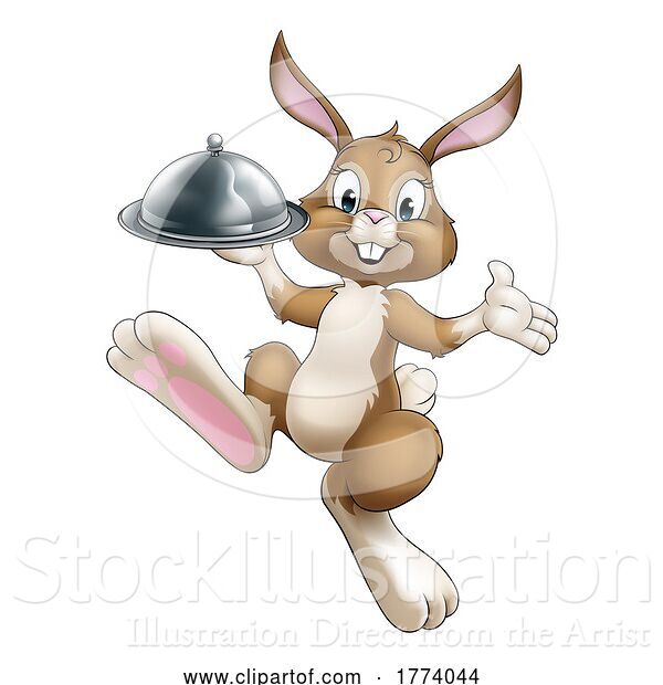 Vector Illustration of Easter Bunny Rabbit