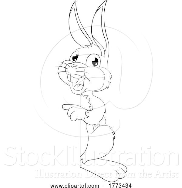 Vector Illustration of Easter Rabbit